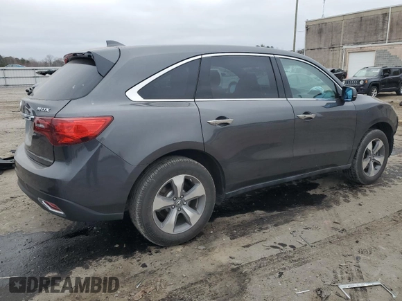 2014 Acura MDX with VIN 5FRYD3H27EB015567, listed as a Copart auction lot 48972145 with 120,245 mi miles and Salvage Title. Bid and sale history available at carsss.com. Image 3.