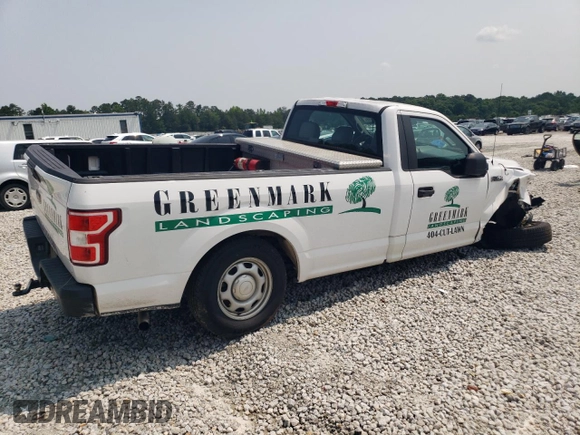 2019 Ford F-150 XL with VIN 1FTMF1CB9KKE43869, listed as a Copart auction lot 57331515 with 164,061 mi miles and Salvage title. Bid and sale history available at DreamBid. Image 3.