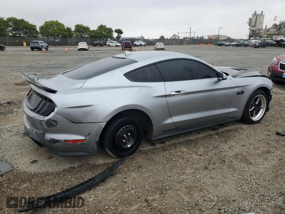 2022 Ford Mustang GT with VIN 1FA6P8CF9N5100621, listed as a Copart auction lot 57861795 with 51,683 mi miles and Salvage title. Bid and sale history available at DreamBid. Image 3.