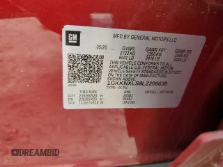 2020 GMC Acadia Denali with VIN 1GKKNXLS8LZ206638, listed as a Copart auction lot 48925845 with 44,652 mi miles and Salvage title. Bid and sale history available at DreamBid. Image 15.