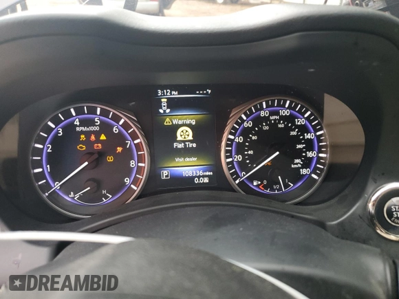 2017 Infiniti Q50 Premium z VIN JN1EV7AP9HM734932, wystawiony jako Copart lot #54390715 z przebiegiem 108 336 mil mil oraz Szkoda całkowita • Salvage title. Historia ofert i sprzedaży dostępna na DreamBid. Obrazek 9.