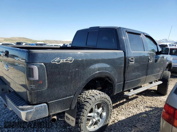 2006 Ford F-150 XLT with VIN 1FTPW14516KB93328, listed as a Copart auction lot 50516675 with 204,864 mi miles and Salvage Title. Bid and sale history available at carsss.com. Image 3.