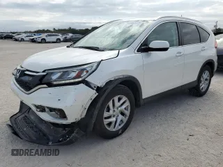 2015 Honda CR-V EX-L with VIN 5J6RM4H75FL040998, listed as a Copart auction lot 45461775 with 124,453 mi miles and Salvage Title. Bid and sale history available at carsss.com. Image 1.