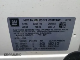 2021 Buick Encore GX Preferred z VIN KL4MMCSL8MB174725, wystawiony jako Copart lot #57096485 z przebiegiem 51 071 mil mil oraz Szkoda całkowita • Salvage title. Historia ofert i sprzedaży dostępna na DreamBid. Obrazek 13.