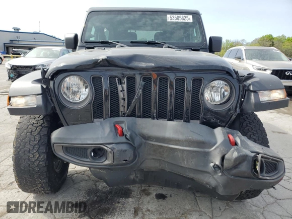 2021 Jeep Wrangler Rubicon with VIN 1C4HJXCG5MW797267, listed as a Copart auction lot 53585825 with 44,496 mi miles and Salvage title. Bid and sale history available at DreamBid. Image 5.