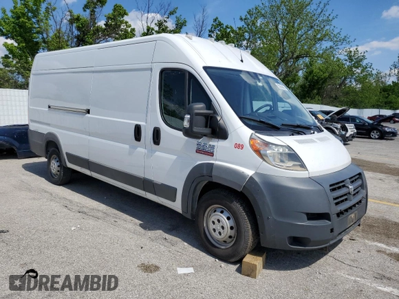 2018 Ram ProMaster Cargo with VIN 3C6URVJG8JE114621, listed as a Copart auction lot 55064445 with Not Provided miles and Clean Title. Bid and sale history available at DreamBid. Image 4.