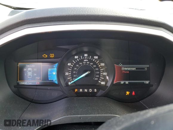 2020 Ford Edge SEL with VIN 2FMPK4J98LBB13156, listed as a Copart auction lot 48159975 with 29,690 mi miles and Salvage Title. Bid and sale history available at DreamBid. Image 9.
