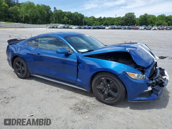 2017 Ford Mustang V6 with VIN 1FA6P8AM2H5301038, listed as a Copart auction lot 57375185 with 61,158 mi miles and Salvage title. Bid and sale history available at DreamBid. Image 4.