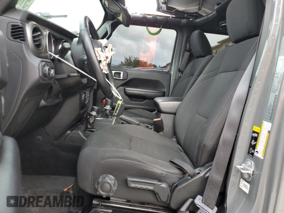 2021 Jeep Wrangler Unlimited Willys with VIN 1C4HJXDM6MW628041, listed as a Copart auction lot 51366415 with 22,697 mi miles and Salvage title. Bid and sale history available at DreamBid. Image 7.