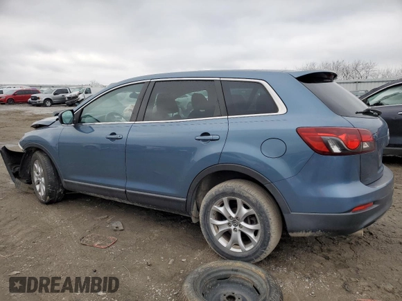 2014 Mazda CX-9 Sport with VIN JM3TB2BA7E0434407, listed as a Copart auction lot 45029515 with 117,200 mi miles and Salvage title. Bid and sale history available at DreamBid. Image 2.