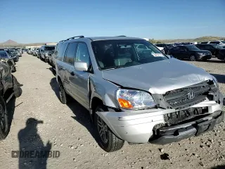 2005 Honda Pilot EX-L with VIN 5FNYF18675B000151, listed as a Copart auction lot 54762145 with 154,082 mi miles and Salvage Title. Bid and sale history available at DreamBid. Image 14.