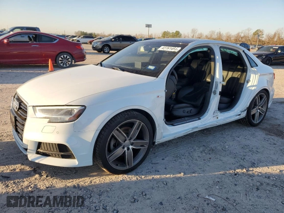 2017 Audi A3 Sedan Premium Plus with VIN WAUJ8GFF8H1010702, listed as a Copart auction lot 49101474 with 69,343 mi miles. Bid and sale history available at carsss.com. Image 1.