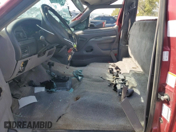 1995 Ford F-150 with VIN 1FTEF14H2SLA80123, listed as a Copart auction lot 72199724 with 0 mi miles and Salvage Title. Bid and sale history available at carsss.com. Image 7.