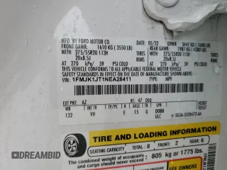 2022 Ford Expedition Max XLT with VIN 1FMJK1JT1NEA28411, listed as a Copart auction lot 45033165 with 80,758 mi miles and Salvage title. Bid and sale history available at DreamBid. Image 13.