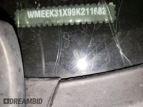 2009 Smart fortwo Passion z VIN WMEEK31X99K211682, wystawiony jako Copart lot #54110385 z przebiegiem Nie podano mil oraz Szkoda całkowita • Salvage title. Historia ofert i sprzedaży dostępna na DreamBid. Obrazek 12.