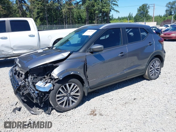 2023 Nissan Kicks SV with VIN 3N1CP5CV8PL542394, listed as a IAAI auction lot 42462163 with 28,017 mi miles and . Bid and sale history available at DreamBid. Image 18.