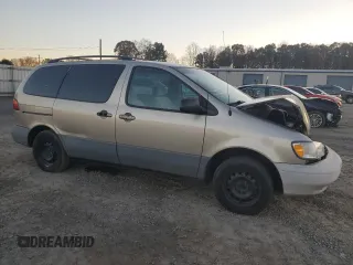 2000 Toyota Sienna LE with VIN 4T3ZF13C5YU206052, listed as a Copart auction lot 80003814 with 0 mi miles and Salvage Title. Bid and sale history available at carsss.com. Image 4.