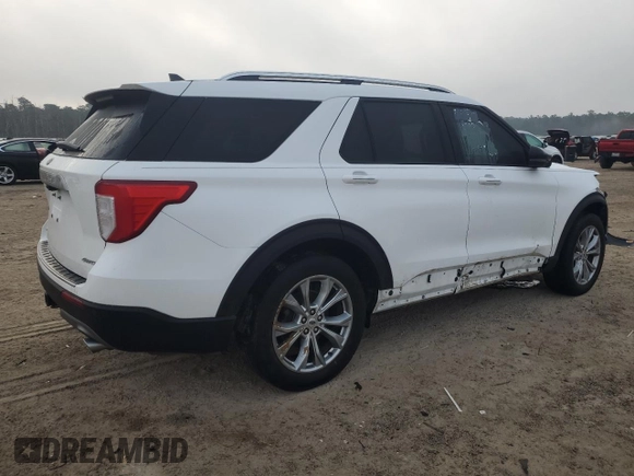 2021 Ford Explorer Limited with VIN 1FMSK8FHXMGA25091, listed as a Copart auction lot 43175235 with 40,481 mi miles and Salvage Title. Bid and sale history available at carsss.com. Image 3.