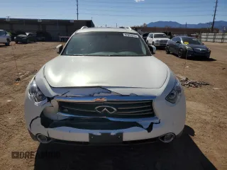 2014 Infiniti QX70 with VIN JN8CS1MW3EM412803, listed as a Copart auction lot 47872215 with 100,717 mi miles and Salvage Title. Bid and sale history available at carsss.com. Image 5.