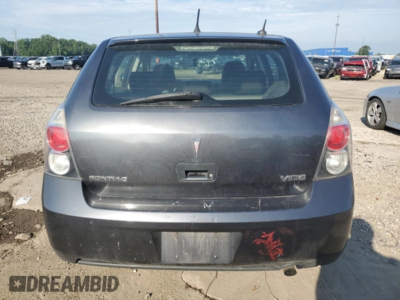 2009 Pontiac Vibe 1SB with VIN 5Y2SP67019Z430237, listed as a Copart auction lot 63333315 with 205,182 mi miles and Clean title. Bid and sale history available at DreamBid. Image 6.