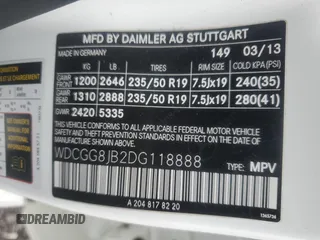 2013 Mercedes-Benz GLK 350 z VIN WDCGG8JB2DG118888, wystawiony jako Copart lot #55514005 z przebiegiem 177 550 mil mil oraz Szkody całkowita. Historia ofert i sprzedaży dostępna na DreamBid. Obrazek 13.