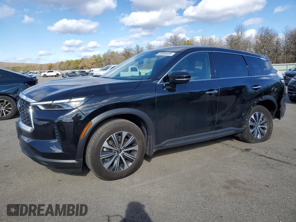 2024 Infiniti QX60 Pure с VIN 5N1DL1ES7RC357594, выставлен на аукционе Copart как лот 45306435 с пробегом 7 099 миль миль и Списание • Salvage title. История ставок и продаж доступна на DreamBid. Изображение 1.