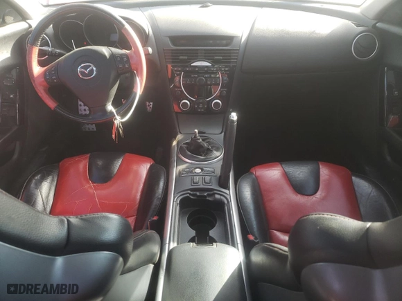 2004 Mazda RX-8 with VIN JM1FE173340122567, listed as a Copart auction lot 76424894 with 136,772 mi miles and Clean Title. Bid and sale history available at carsss.com. Image 8.