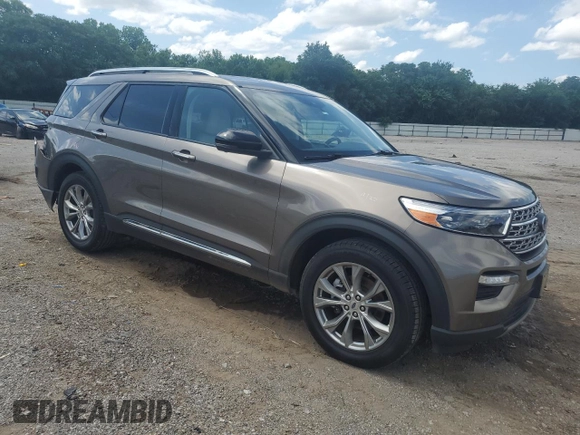 2021 Ford Explorer Limited with VIN 1FMSK8FH6MGB06637, listed as a Copart auction lot 59941245 with 81,061 mi miles and Salvage title. Bid and sale history available at DreamBid. Image 4.