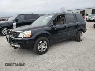 2005 Honda Pilot EX-L with VIN 5FNYF185X5B066443, listed as a Copart auction lot 85940704 with 0 mi miles and Salvage Title. Bid and sale history available at carsss.com. Image 1.