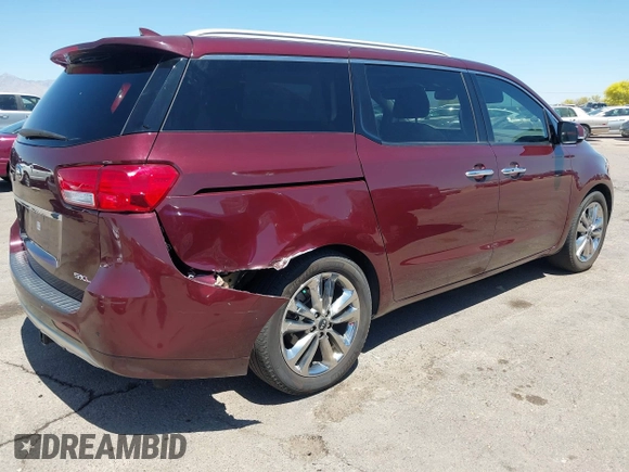 2015 Kia Sedona SX-L with VIN KNDME5C16F6032655, listed as a IAAI auction lot 42034681 with 84,426 mi miles and . Bid and sale history available at DreamBid. Image 4.