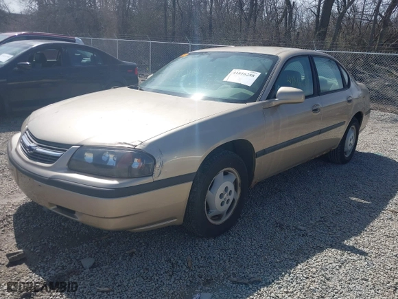 2004 Chevrolet Impala with VIN 2G1WF52E549302855, listed as a IAAI auction lot 41816288 with 165,208 mi miles. Bid and sale history available at carsss.com. Image 2.