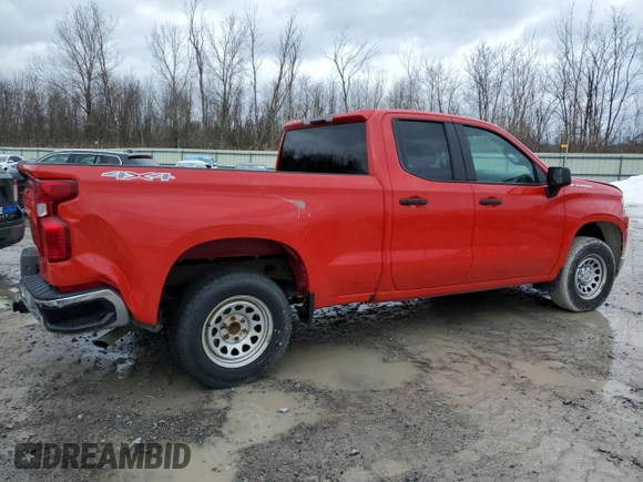 2021 Chevrolet Silverado 1500 Work Truck with VIN 1GCRYAEF0MZ357134, listed as a Copart auction lot 46982905 with Not Provided miles and Salvage Title. Bid and sale history available at DreamBid. Image 3.