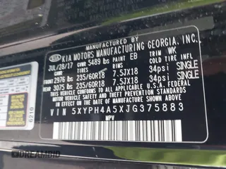 2018 Kia Sorento EX with VIN 5XYPH4A5XJG375883, listed as a IAAI auction lot 41896755 with 149,505 mi miles and . Bid and sale history available at DreamBid. Image 9.