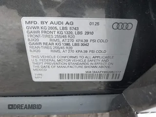 2025 Audi SQ5 Premium Plus z VIN WA1B4AFY6S2052377, wystawiony jako IAAI lot #41971801 z przebiegiem 108 mil mil oraz . Historia ofert i sprzedaży dostępna na DreamBid. Obrazek 9.