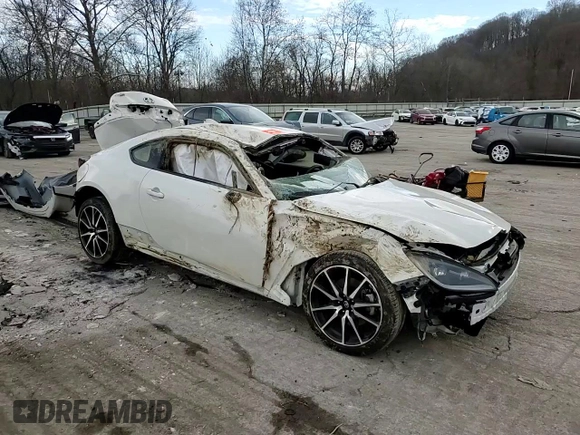 2023 Toyota GR86 with VIN JF1ZNBC11P8754776, listed as a Copart auction lot 81101774 with 0 mi miles and Salvage Title. Bid and sale history available at carsss.com. Image 10.
