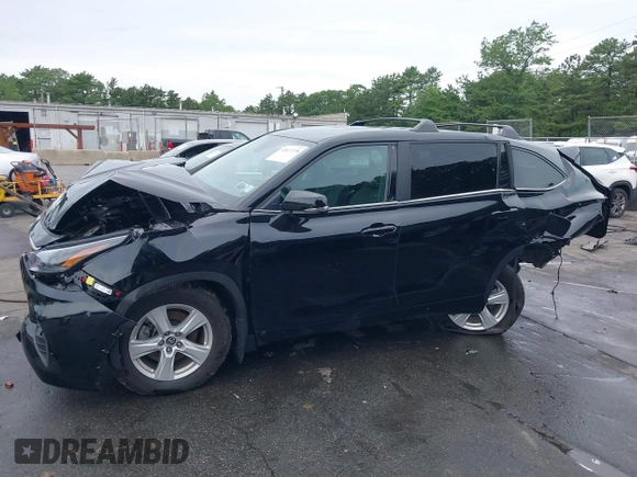 2023 Toyota Highlander L with VIN 5TDKDRBH6PS043799, listed as a IAAI auction lot 42617278 with 14,744 mi miles and . Bid and sale history available at DreamBid. Image 6.