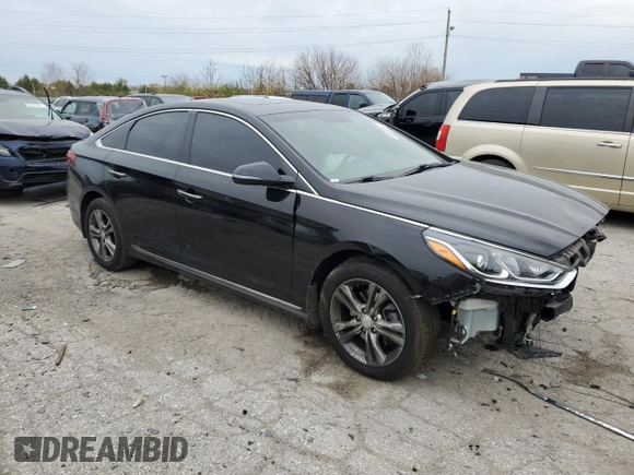 2018 Hyundai Sonata Sport Plus with VIN 5NPE34AF0JH726033, listed as a Copart auction lot 80530094 with 59,640 mi miles and Non Repairable. Bid and sale history available at DreamBid. Image 4.