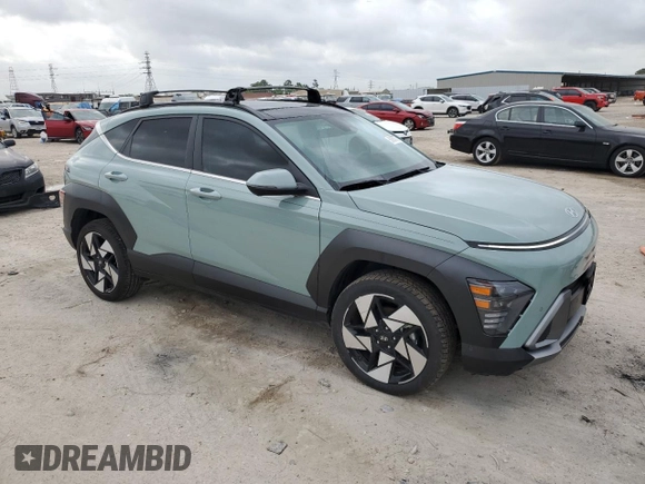 2025 Hyundai Kona Limited with VIN KM8HECA30SU187634, listed as a Copart auction lot 51677775 with 2,698 mi miles and Salvage Title. Bid and sale history available at DreamBid. Image 4.