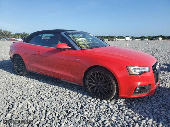 2017 Audi A5 Cabriolet Sport with VIN WAUD2AFH4HN004532, listed as a Copart auction lot 51471265 with 69,014 mi miles and Salvage Title. Bid and sale history available at carsss.com. Image 4.