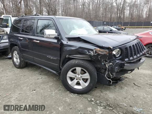 2016 Jeep Patriot Latitude with VIN 1C4NJRFB2GD587062, listed as a Copart auction lot 43971305 with 135,744 mi miles and Salvage Title. Bid and sale history available at carsss.com. Image 4.