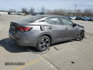 2021 Nissan Sentra SV with VIN 3N1AB8CVXMY258190, listed as a Copart auction lot 50016025 with 40,619 mi miles and Salvage Title. Bid and sale history available at DreamBid. Image 3.
