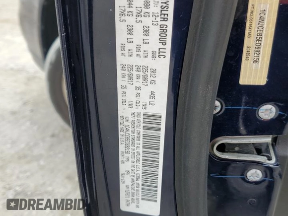 2014 Jeep Compass Latitude with VIN 1C4NJCEB5ED692156, listed as a Copart auction lot 53433385 with 124,348 mi miles and Salvage Title. Bid and sale history available at carsss.com. Image 13.