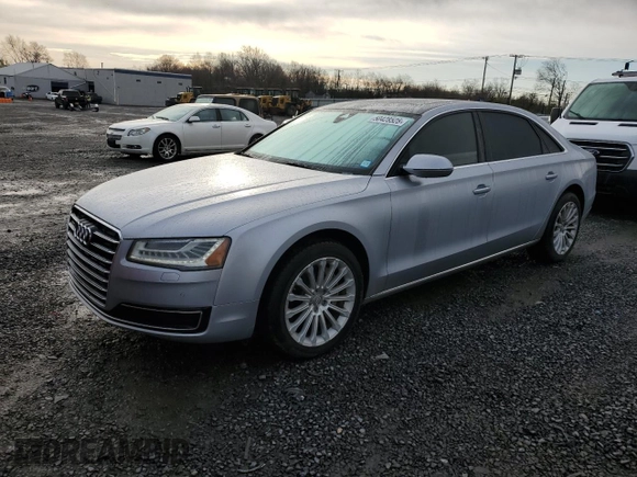 2015 Audi A8 3.0T z VIN WAU3GAFD7FN008548, wystawiony jako Copart lot #50428525 z przebiegiem 128 457 mil mil oraz Czysty tytuł • Clean title. Historia ofert i sprzedaży dostępna na DreamBid. Obrazek 1.