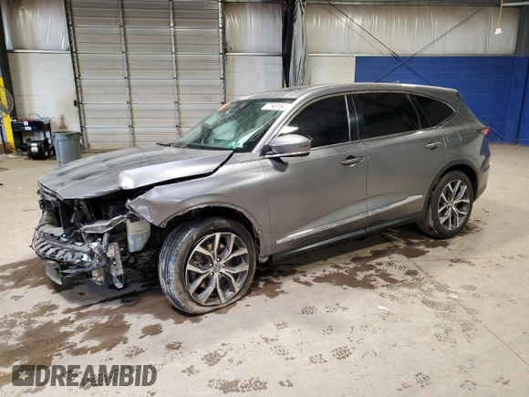 2023 Acura MDX w/Technology Package with VIN 5J8YE1H41PL001394, listed as a Copart auction lot 77945164 with 32,828 mi miles and Salvage Title. Bid and sale history available at carsss.com. Image 1.