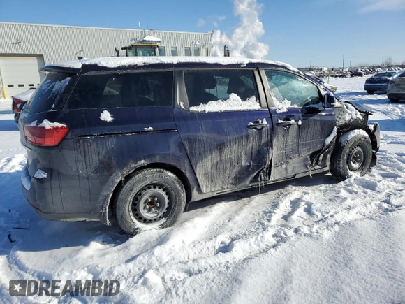 2020 Kia Sedona LX with VIN KNDMB5C11L6655704, listed as a Copart auction lot 41989095 with 88,318 mi miles and Salvage Title. Bid and sale history available at carsss.com. Image 3.