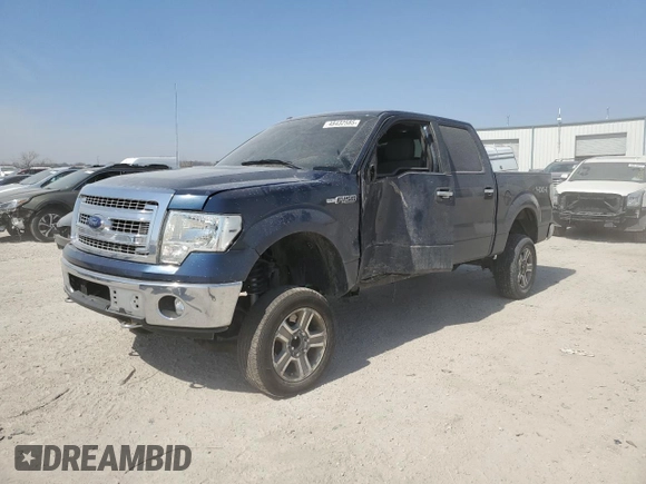 2013 Ford F-150 XL with VIN 1FTFW1EF3DKD45917, listed as a Copart auction lot 48432585 with 156,304 mi miles and Salvage Title. Bid and sale history available at carsss.com. Image 1.