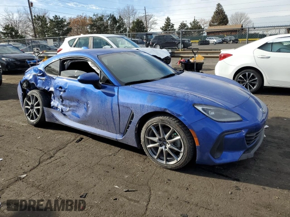 2023 Subaru BRZ Premium with VIN JF1ZDBC15P8702649, listed as a Copart auction lot 85116954 with 14,534 mi miles and Salvage Title. Bid and sale history available at carsss.com. Image 4.