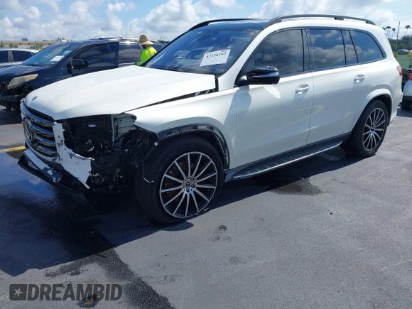 2024 Mercedes-Benz GLS 450 с VIN 4JGFF5KE9RB036748, выставлен на аукционе IAAI как лот 42258182 с пробегом 20 755 миль миль и . История ставок и продаж доступна на DreamBid. Изображение 2.