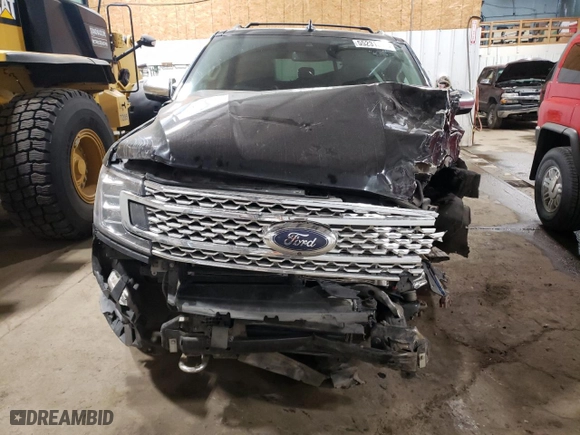 2020 Ford Expedition Max Platinum with VIN 1FMJK1MT0LEA95607, listed as a Copart auction lot 55231324 with 59,241 mi miles and Non Repairable. Bid and sale history available at carsss.com. Image 5.