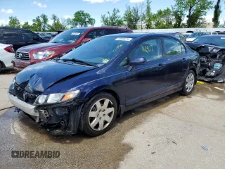 2010 Honda Civic LX with VIN 2HGFA1F5XAH502125, listed as a Copart auction lot 53836274 with 161,827 mi miles and Salvage Title. Bid and sale history available at DreamBid. Image 1.